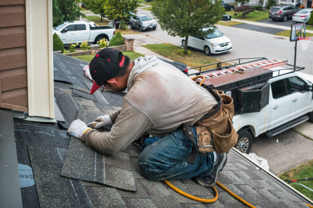 Professional Emergency Roof Repair technician working in Skaneateles, NY